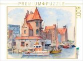CALVENDO Puzzle Lotsenhaus Stralsund   1000 Teile Lege-Größe 64x48cm Foto-Puzzle für glückliche Stunden
