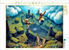 CALVENDO Puzzle Große Sprünge machen   1000 Teile Lege-Größe 64x48cm Foto-Puzzle für glückliche Stunden