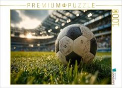 CALVENDO Puzzle Ein Fußball liegt auf dem grünen Rasen eines vollen Stadions und kündigt den Beginn eines spannenden Spi CALVENDO Puzzle Ein Fußball liegt auf dem grünen Rasen eines vollen Stadions und kündigt den Beginn eines spannenden Spi