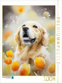 Cover CALVENDO Puzzle Golden Retriever   1000 Teile Lege-Größe 64x48cm Foto-Puzzle für glückliche Stunden