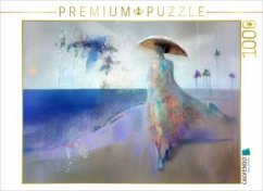 Cover CALVENDO Puzzle Dame am Strand   1000 Teile Lege-Größe 64x48cm Foto-Puzzle für glückliche Stunden
