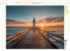 CALVENDO Puzzle Abends fließt die Sonne ins Meer und der Leuchtturm bewahrt das letzte Licht des Tages 1000 Teile Lege CALVENDO Puzzle Abends fließt die Sonne ins Meer und der Leuchtturm bewahrt das letzte Licht des Tages 1000 Teile Lege