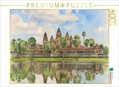 CALVENDO Puzzle Angkor Wat - Kambodscha   1000 Teile Lege-Größe 64x48cm Foto-Puzzle für glückliche Stunden
