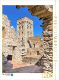CALVENDO Puzzle Monestir de Sant Pere de Rhodes   1000 Teile Lege-Größe 64x48cm Foto-Puzzle für glückliche Stunden