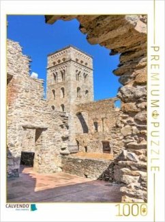 CALVENDO Puzzle Monestir de Sant Pere de Rhodes   1000 Teile Lege-Größe 64x48cm Foto-Puzzle für glückliche Stunden