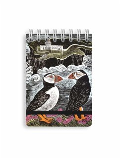 Cover Angela Harding: Fair Isle Puffins (Spiral Bound Pocket Notebook)