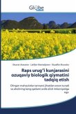Raps urug¿i kunjarasini ozuqaviy biologik qiymatini tadqiq etish Raps urug¿i kunjarasini ozuqaviy biologik qiymatini tadqiq etish