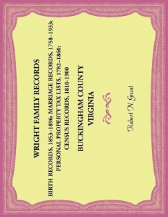 Wright Family Records. Buckingham County, Virginia. Births 1853-1896, Marriages 1758-1933, Personal Property Tax Lists 1782-1860, Census Records 1810-1900 - Grant, Robert