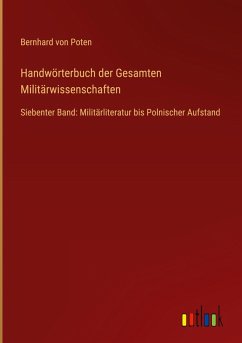 Cover Handwörterbuch der Gesamten Militärwissenschaften