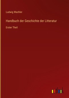 Cover Handbuch der Geschichte der Litteratur