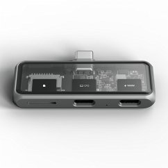 Cover Satechi USB-C PD Mobile XR Hub & MicroSD Card Reader space grey