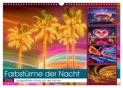Farbstürme der Nacht (Wandkalender 2026 DIN A3 quer), CALVENDO Monatskalender