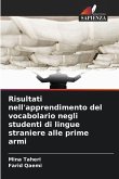 Risultati nell'apprendimento del vocabolario negli studenti di lingue straniere alle prime armi