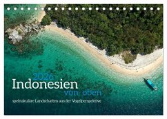Indonesien von oben - spektakuläre Landschaften aus der Vogelperspektive (Tischkalender 2026 DIN A5 quer), CALVENDO Monatskalender