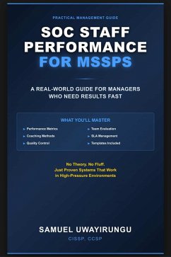 Cover SOC STAFF PERFORMANCE FOR MSSPs (1, #1) (eBook, ePUB)