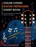 Color-Coded Guitar Fretboard Chart Book - Learn Every Note on the Guitar Fast (0-12 Frets)