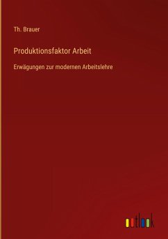 Cover Produktionsfaktor Arbeit