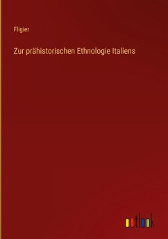 Cover Zur prähistorischen Ethnologie Italiens