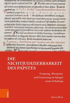 Die Nichtjudizierbarkeit des Papstes - Blank, Sabrina