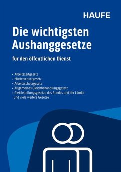 Cover Die wichtigsten Aushanggesetze für den öffentlichen Dienst