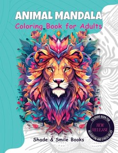Cover Animal Mandala Coloring Book for Adults
