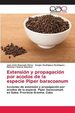 Cover Extensión y propagación por acodos de la especie Piper baracoanum