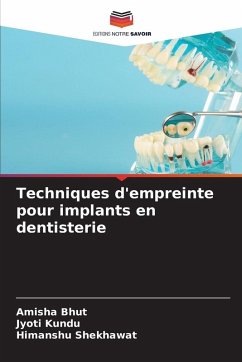 Cover Techniques d'empreinte pour implants en dentisterie