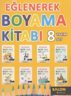 Eglenerek Boyama Kitabi 8 Kitap Takim 2. Seri - Kolektif