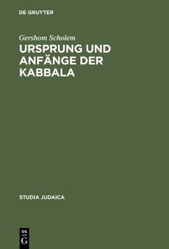 Cover Ursprung und Anfänge der Kabbala. Gershom Scholem / Studia Judaica ; 3