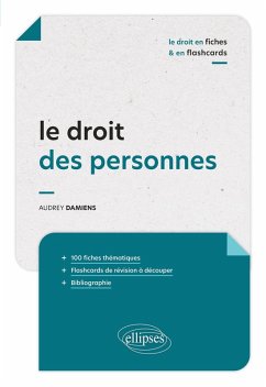Cover Le droit des personnes en fiches et en flashcards