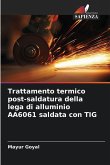 Trattamento termico post-saldatura della lega di alluminio AA6061 saldata con TIG