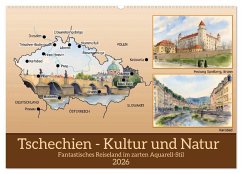 Cover Tschechien - Kultur und Natur (Wandkalender 2026 DIN A2 quer), CALVENDO Monatskalender