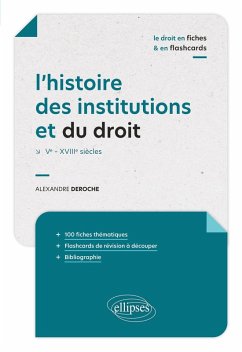 Cover L'histoire des institutions et du droit en fiches et en flashcards