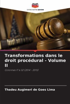 Cover Transformations dans le droit procédural - Volume II