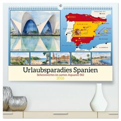 Urlaubsparadies Spanien (hochwertiger Premium Wandkalender 2026 DIN A2 quer), Kunstdruck in Hochglanz - Calvendo;Kleemann, Claudia Urlaubsparadies Spanien (hochwertiger Premium Wandkalender 2026 DIN A2 quer), Kunstdruck in Hochglanz - Calvendo;Kleemann, Claudia