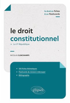 Cover Le droit constitutionnel en fiches et en flashcards