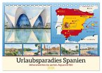 Urlaubsparadies Spanien (Tischkalender 2026 DIN A5 quer), CALVENDO Monatskalender Urlaubsparadies Spanien (Tischkalender 2026 DIN A5 quer), CALVENDO Monatskalender