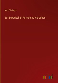 Cover Zur Egyptischen Forschung Herodot's