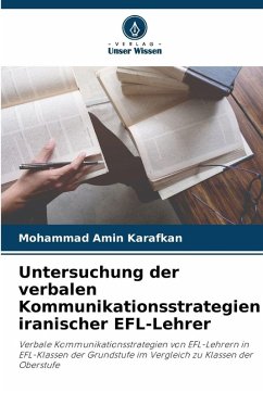 Cover Untersuchung der verbalen Kommunikationsstrategien iranischer EFL-Lehrer