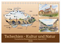 Cover Tschechien - Kultur und Natur (Tischkalender 2026 DIN A5 quer), CALVENDO Monatskalender