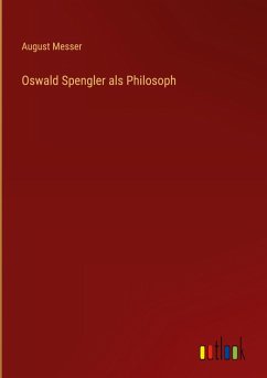 Cover Oswald Spengler als Philosoph