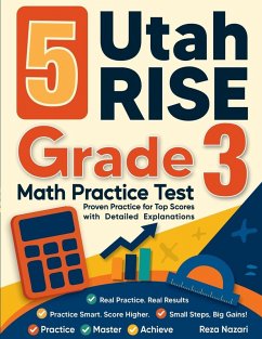 Cover 5 Utah RISE Grade 3 Math Practice Tests