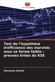 Test de l'hypothèse d'efficience des marchés sous sa forme faible : preuves tirées du KSE
