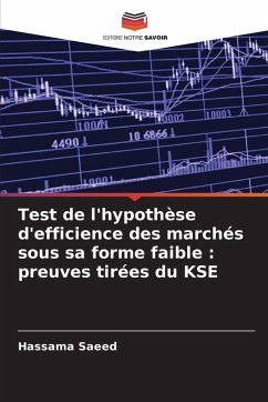 Cover Test de l'hypothèse d'efficience des marchés sous sa forme faible : preuves tirées du KSE