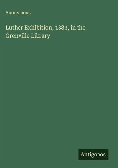 Cover Luther Exhibition, 1883, in the Grenville Library