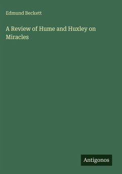 Cover A Review of Hume and Huxley on Miracles