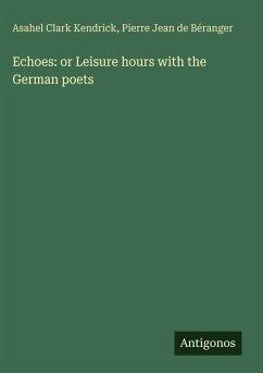 Cover Echoes: or Leisure hours with the German poets