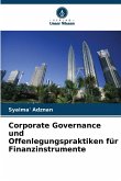 Corporate Governance und Offenlegungspraktiken für Finanzinstrumente