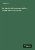 Die Handschriften der deutschen Dichter und Dichterinnen