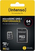 Intenso microSDXC 64GB C10 UHS-I U1 Performance Adapte